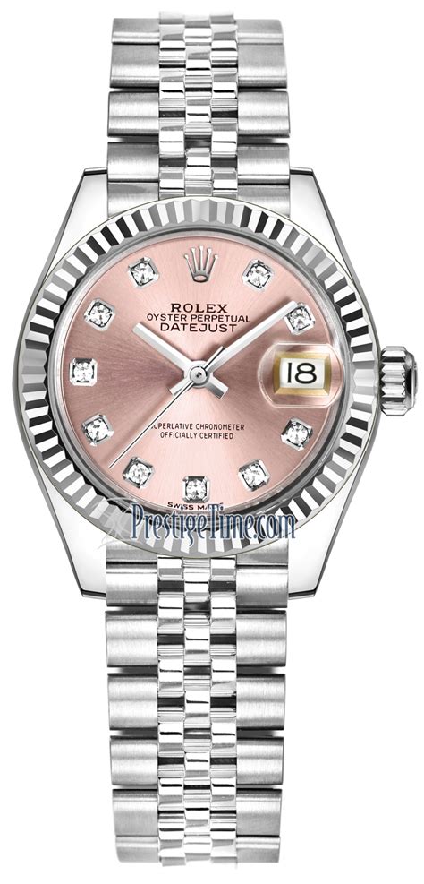 womens rolex watch pink face|Rolex 279174 Datejust ladies watch.